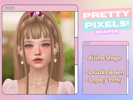 Second Life Marketplace - [ PRETTY PIXELS ] -Alisha Shape- Lelutka